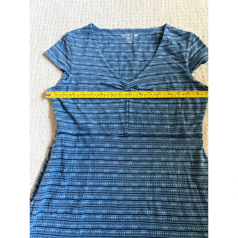 Toad&Co Dress Womens Medium Blue Patterned Gorpcore A-Line